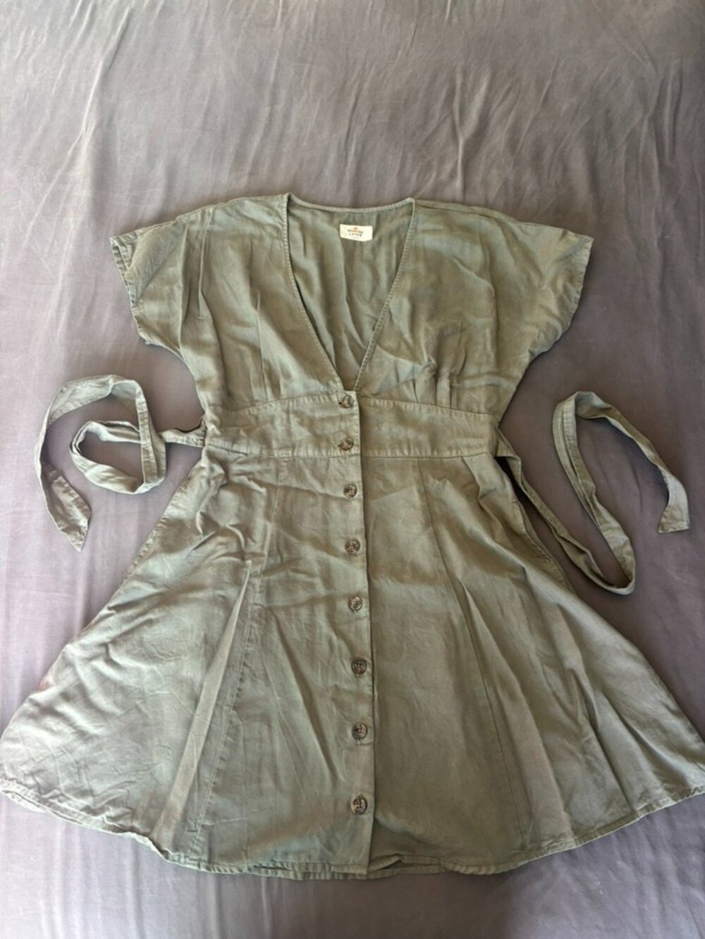 Marine Layer Camila Mini Dress Olive